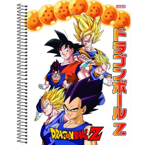 Caderno 1 Matéria Universitário Espiral Dragon Ball Z - São Domingos