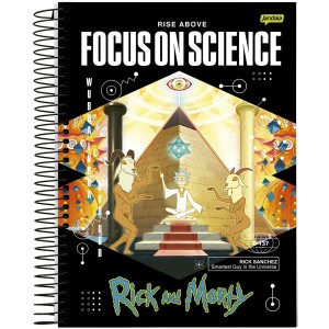 Caderno 1 Matéria Universitário Espiral Rick And Morty - Jandaia