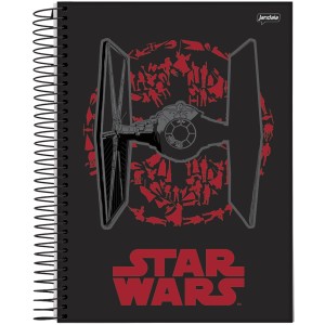 Caderno 1 Matéria Universitário Espiral Star Wars - Jandaia