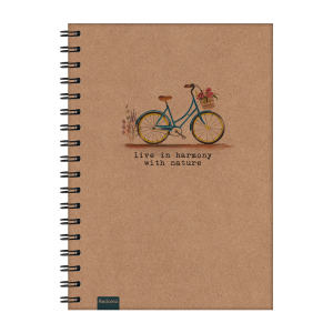 Caderno 1 Matéria Médio Colegial Kraft Espiral - Redoma