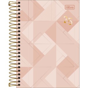 Agenda Executiva Espiral Diária 12,9 x 18,7 cm Spot Feminina 2025 - Tilibra
