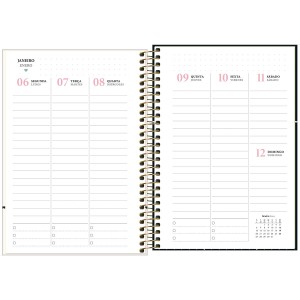 Agenda Planner Espiral 12,9 x 18,7 cm West Village 2025 - Tilibra