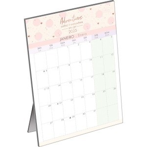 Calendário de Mesa Planner 13,8 x 19 cm Soho 2025 - Tilibra