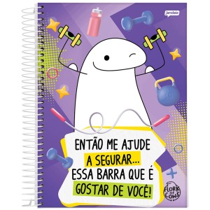 Caderno 15 Matérias Universitário Espiral Flork - Jandaia