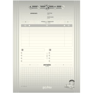 Caderno 1 Matéria Universitário Espiral Harry Potter - Jandaia