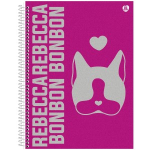 Caderno 1 Matéria Universitário Espiral Rebecca Bonbon - Animativa
