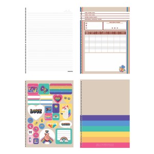 Caderno 10 Matérias Universitário Espiral #LoveWins - Animativa