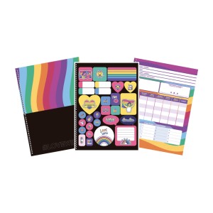 Caderno 1 Matéria Universitário Espiral #LoveWins - São Domingos