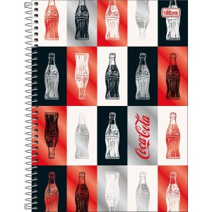 Caderno 10 Matérias Universitário Espiral Coca-Cola Connect - Tilibra