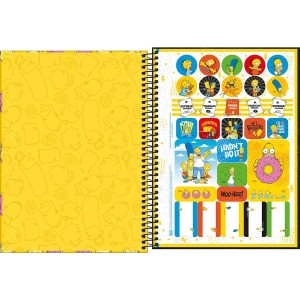 Caderno 10 Matérias Universitário Espiral The Simpsons - Tilibra