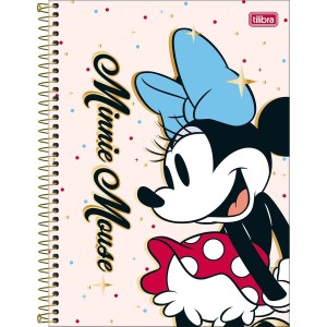 Caderno 10 Matérias Universitário Espiral Minnie Mouse - Tilibra