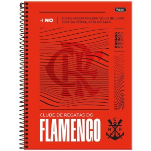 Caderno 10 Matérias Universitário Espiral Flamengo - Foroni