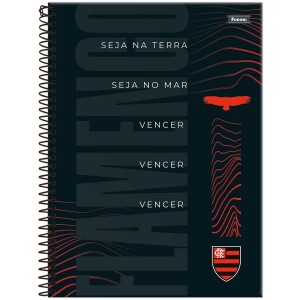 Caderno 1 Matéria Universitário Espiral Flamengo - Foroni