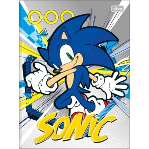 Caderno Brochurão Capa Dura Sonic 80 Folhas - Tilibra