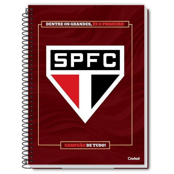 Caderno 1 Matéria Universitário Espiral São Paulo FC - Credeal