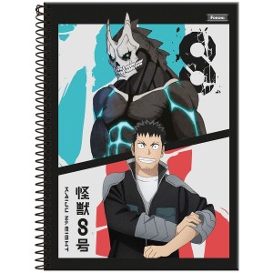 Caderno 1 Matéria Universitário Espiral Kaiju N°8 - Foroni