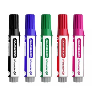 Marcador Quadro Branco Kit c/ 5 cores Recarregável - Compactor