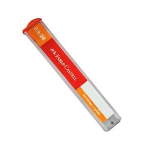 Grafites para Lapiseira 0,9 mm 2B Kit com 3 estojos - Faber-Castell