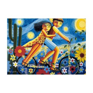 Quebra-cabeça 1000 peças Passeando sob o Céu Estrelado - Grow