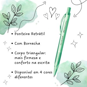 Lapiseira Faber-Castell Poly Tri Shape Colors 0.5mm Verde 