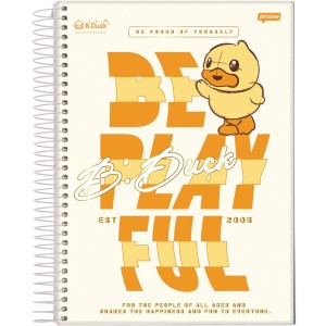 Caderno 1 Matéria Universitário Espiral B-Duck - Jandaia