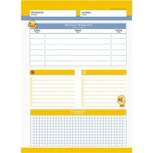 Caderno 1 Matéria Universitário Espiral B-Duck - Jandaia