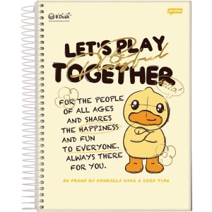 Caderno 1 Matéria Universitário Espiral B-Duck - Jandaia