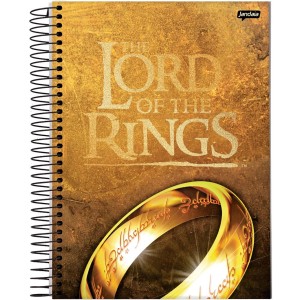 Caderno 1 Matéria Universitário Espiral Senhor dos Anéis - Jandaia