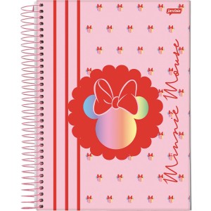 Caderno 1 Matéria Universitário Espiral Minnie Arts - Jandaia