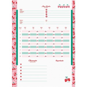 Caderno 1 Matéria Universitário Espiral Minnie Arts - Jandaia