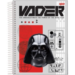 Caderno 10 Matérias Universitário Espiral Star Wars - Jandaia