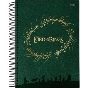 Caderno 10 Matérias Universitário Espiral Senhor dos Anéis - Jandaia