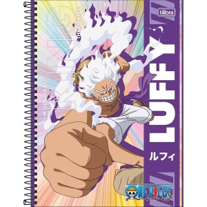 Caderno 1 Matéria Universitário Espiral One Piece - Tilibra