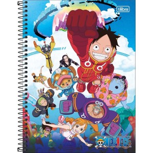 Caderno 1 Matéria Universitário Espiral One Piece - Tilibra