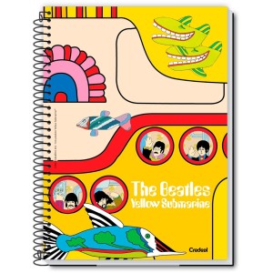 Caderno 10 Matérias Universitário Espiral The Beatles - Credeal