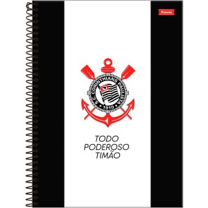 Caderno 15 Matérias Universitário Espiral Corinthians - Foroni