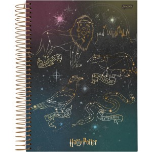 Caderno 10 Matérias COLEGIAL Espiral Harry Potter - Jandaia