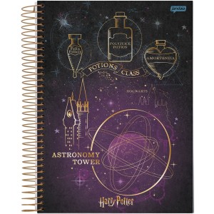 Caderno 10 Matérias COLEGIAL Espiral Harry Potter - Jandaia