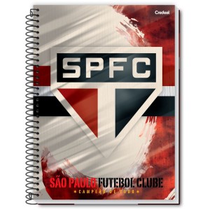 Caderno 10 Matérias Universitário Espiral São Paulo FC - Credeal