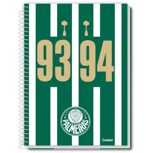 Caderno 16 Matérias Universitário Espiral Palmeiras - Credeal