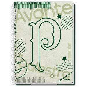 Caderno 16 Matérias Universitário Espiral Palmeiras - Credeal
