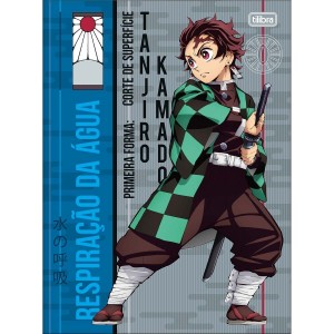 Caderno Brochurão Capa Dura Demon Slayer 80 Folhas - Tilibra