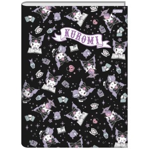 Caderno Brochurão Capa Dura Kuromi 80 Folhas - Jandaia