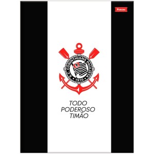 Caderno Brochurão Capa Dura Corinthians 80 Folhas - Foroni
