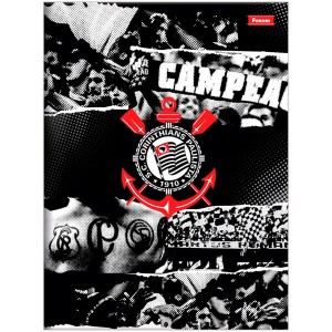 Caderno Brochurão Capa Dura Corinthians 80 Folhas - Foroni