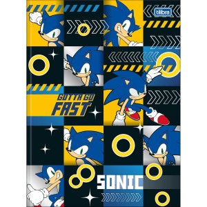 Caderno Brochurão Capa Dura Sonic 80 Folhas - Tilibra