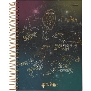 Caderno 1 Matéria Universitário Espiral Harry Potter - Jandaia