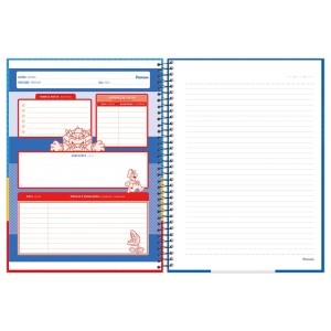 Caderno 10 Matérias Universitário Espiral Super Mario - Foroni