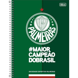 Caderno 10 Matérias Universitário Espiral Palmeiras - Tilibra