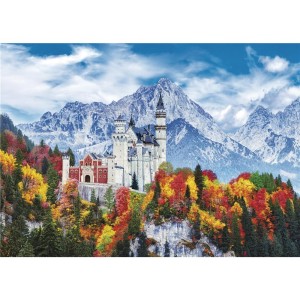 Quebra-cabeça 1000 peças - Castelo de Neuschwanstein - Grow